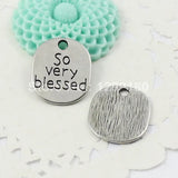 30pcs Tibetan Silver Letter Charm Pendant For Necklace DIY Jewelry Making