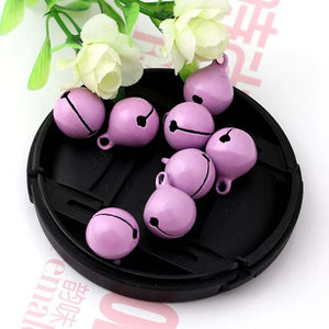 30pcs Multicolors 14mm Jingle Bells Christmas Crafts DIY Jewelry