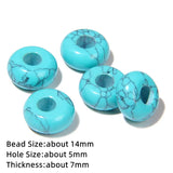 30pcs Agate Jade Labradorite Big Hole Loose Stone Beads for Jewelry Making