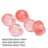 30pcs Agate Jade Labradorite Big Hole Loose Stone Beads for Jewelry Making
