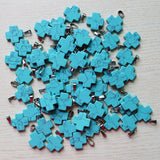 30pcs Cross Shape Pendants 20mm for DIY Jewelry Making