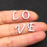 30pcs Stainless Steel A-Z Letter Charms for Necklace Bracelet Jewelry Making