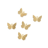 30pcs Stainless Steel Butterfly Pendants 11*15mm DIY Jewelry Findings