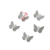30pcs Stainless Steel Butterfly Pendants 11*15mm DIY Jewelry Findings