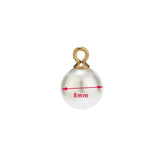 30pcs Round Plastic Pearls Charms Pendants