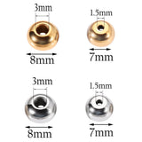 30pcs Silver Tone Spacers Beads Round Charm for Jewelry Making