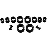 30pcs UV Acrylic Ear Taper Plug Silicone Ear Tunnels Gauge Kit Expander Set