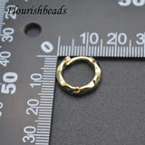 30pcs Unique Nickel Round Earrings Hoops for Jewelry