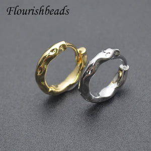 30pcs Unique Nickel Round Earrings Hoops for Jewelry