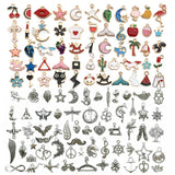 30pcs Vintage Mixed Animal Birds Leaf Charms DIY Bracelet Pendant Tibet Silver