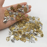 30pcs Vintage Mixed Animal Birds Leaf Charms DIY Bracelet Pendant Tibet Silver