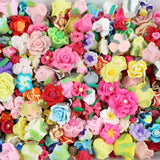 30pcs Polymer Clay Flower Spacer Beads for DIY Jewelry Making