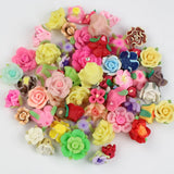 30pcs Polymer Clay Flower Spacer Beads for DIY Jewelry Making
