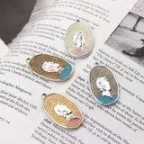 30pcs Alloy Drop Oil Oval Shape Locket Pendant Charm DIY Jewelry Accessory
