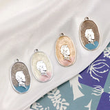 30pcs Alloy Drop Oil Oval Shape Locket Pendant Charm DIY Jewelry Accessory