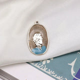 30pcs Alloy Drop Oil Oval Shape Locket Pendant Charm DIY Jewelry Accessory