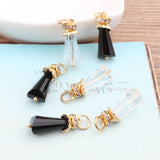 Alloy/Glass Geometric Shape Floating Locket Charms DIY Jewelry Making