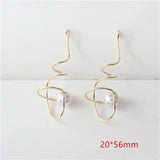 30pcs Geometry Spiral Alloy Locket Charms DIY Earring Accessory