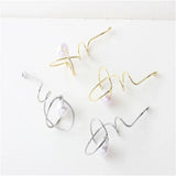 30pcs Geometry Spiral Alloy Locket Charms DIY Earring Accessory
