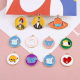 30pcs Cartoon Animals/Girls/Boys Alloy Floating Locket Charms DIY Jewelry