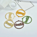 30pcs 35mm Spray Paint Charms for DIY Jewelry Earrings Necklaces