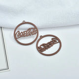 30pcs 35mm Spray Paint Charms for DIY Jewelry Earrings Necklaces