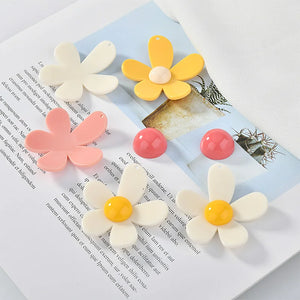 30pcs Acrylic Flowers Shape Earrings/Necklace DIY Charms Jewelry Pendants