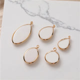 30pcs Resin Core Floating Locket Charms DIY Jewelry Accessory