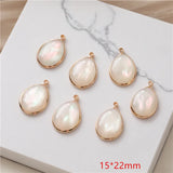 30pcs Resin Core Floating Locket Charms DIY Jewelry Accessory