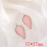 Resin Cartoon Leaves Floating Locket Charms DIY Jewelry