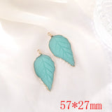 Resin Cartoon Leaves Floating Locket Charms DIY Jewelry