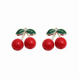 30pcs Cherry Shape Alloy Floating Locket Charms for DIY Jewelry