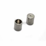 30pcs Stainless Steel Tube Spacer Beads 6.2mm Charm Slider for Jewelry DIY