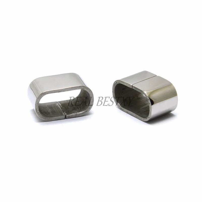 30pcs Stainless Steel Charm Beads 12*6mm DIY Spacer Beads for Jewelry Making