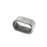 30pcs 316L Stainless Steel Flat Charm Spacer Beads For Jewelry Making
