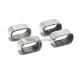 30pcs 316L Stainless Steel Flat Charm Spacer Beads For Jewelry Making