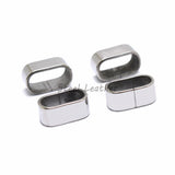 30pcs 316L Stainless Steel Flat Charm Spacer Beads For Jewelry Making