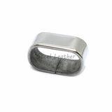 30pcs 316L Stainless Steel Flat Charm Spacer Beads For Jewelry Making