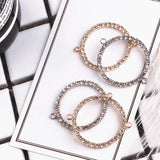 30pcs Imitate Rhinestone Alloy Hollow Metal Floating Locket Pendants Charms