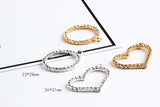 30pcs Alloy Gold/Silver Heart/Round Shape Pendants DIY Jewelry Finding