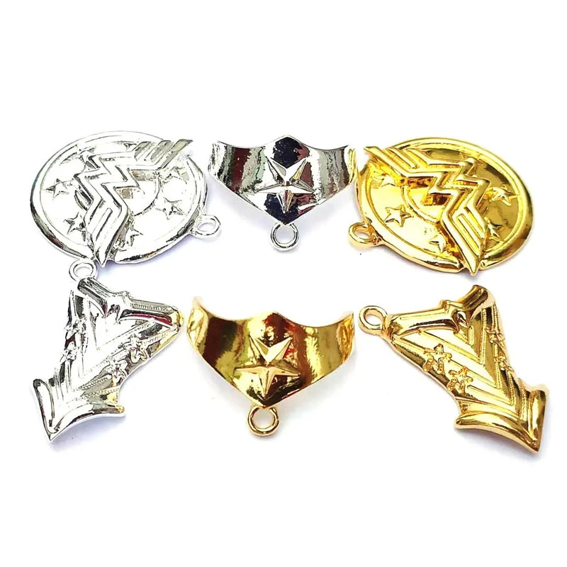 30pcs Shield Charms for Women DIY Jewelry Accessories