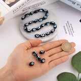30pcs Evil Eye Lampwork Beads for DIY Jewelry Making