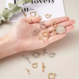 30 Sets 304 Stainless Steel Toggle Clasps Mixed Golden DIY Jewelry Making