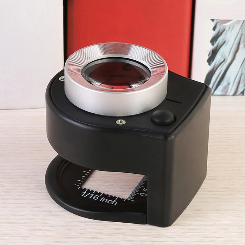 30x Loupe Magnifier with 6 Light Portable for Coins