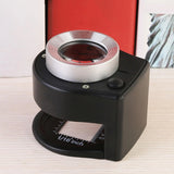 30x Loupe Magnifier Magnifying Glass with 6 Lights for Coins
