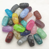 80pcs Acrylic Marble Effect Beads Hand Necklace Earrings DIY Jewelry Findings