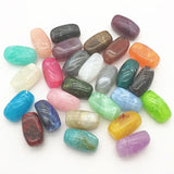 80pcs Acrylic Marble Effect Beads Hand Necklace Earrings DIY Jewelry Findings
