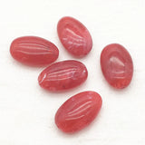 110pcs Acrylic Marble Effect Oval Flat Beads DIY Jewelry Making
