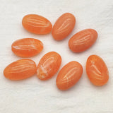 110pcs Acrylic Marble Effect Oval Flat Beads DIY Jewelry Making