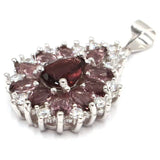 30x19mm Anniversary Purple Amethyst Tanzanite Pendant